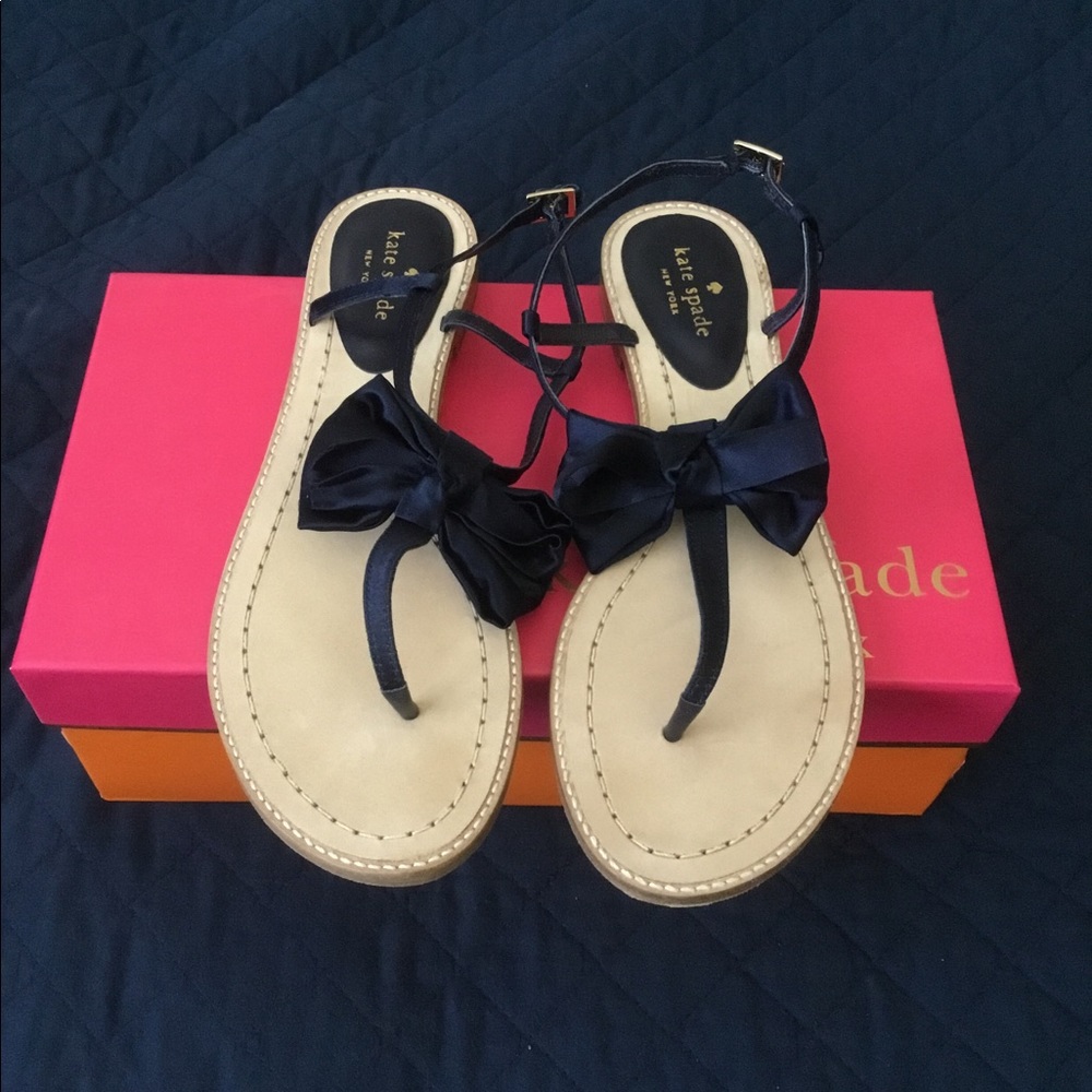 Never Worn Kate Spade Serrano Satin Bow Sandals